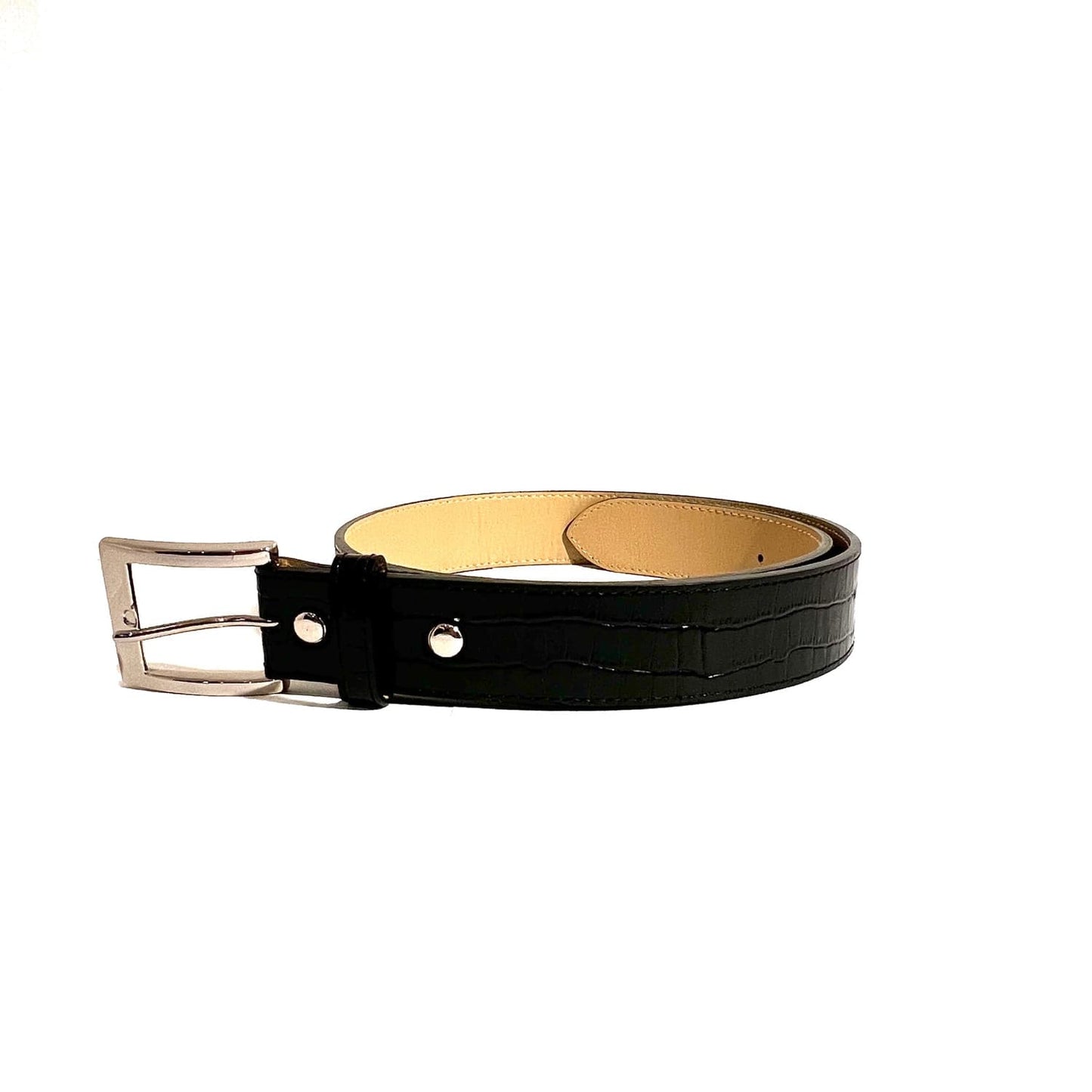 WACKO MARIA (ワコマリア)から、クロコダイル柄の型押しを施したカウハイドレザーベルト。 LEATHER BELT WMGP-BL03