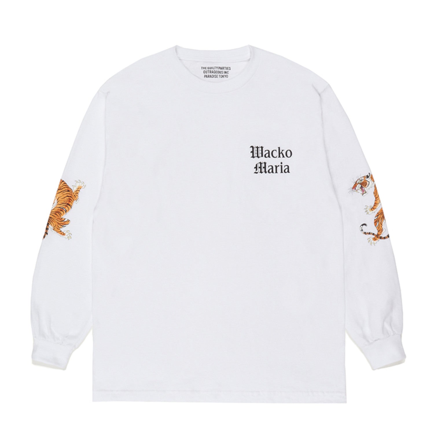 タトゥーアーティストの「ティムリーハイ」とのコラボレーション ロングスリーブTシャツ タイプ1 23SS-WMT-LT02-WHITE-front