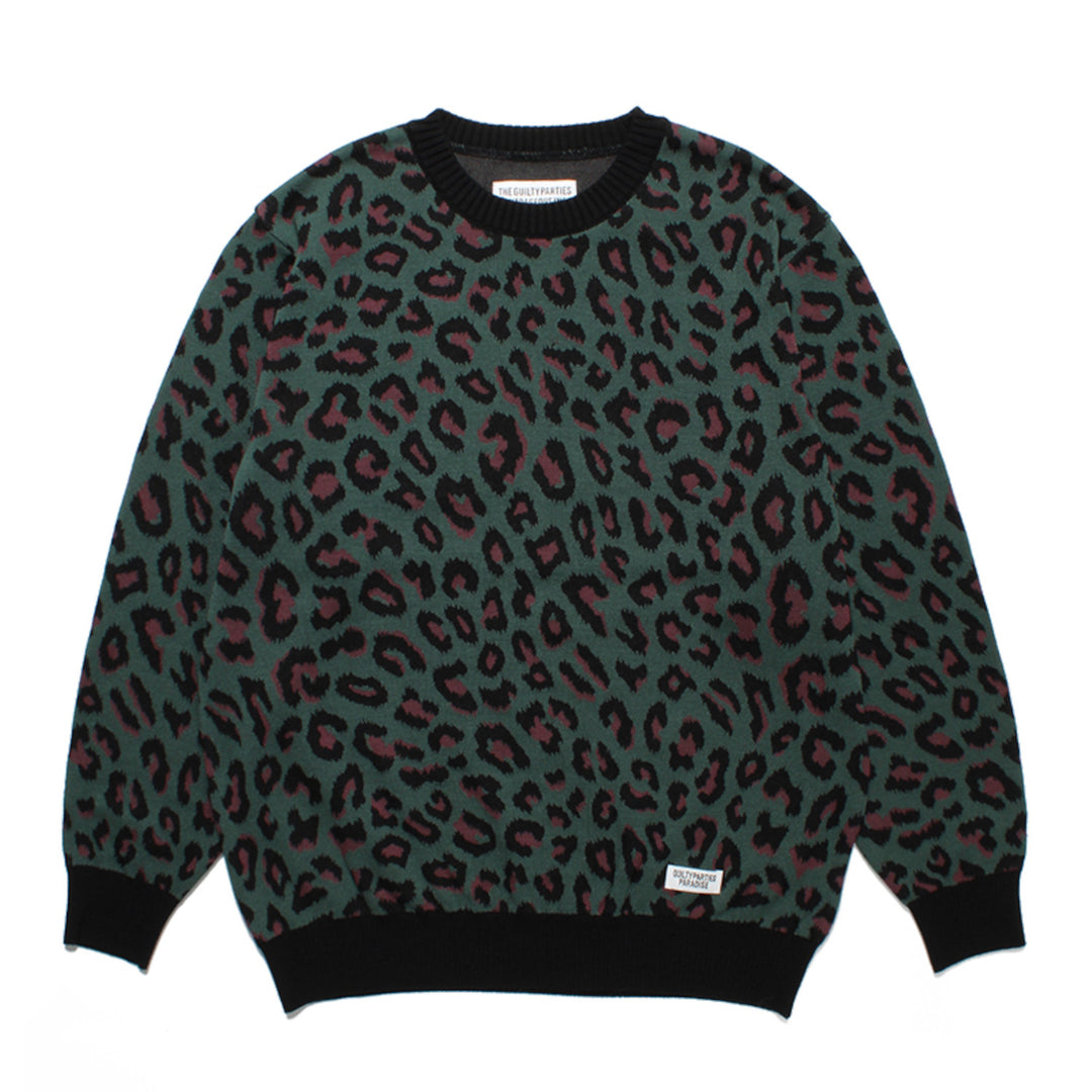 レオパードニットジャガードセーター 23SS-WMK-KN15 | ワコマリア2023 